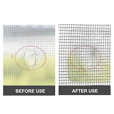 (pack Of 10) Multifunctional Net Sticker Drainer Net For Bathroom – Kitchen Etc | Window Screen Repair Patches For Door