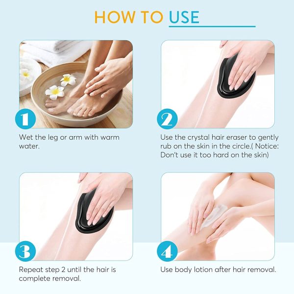 Hair Remover, Crystal Hair Eraser For Women Arms Legs Back Reusable
